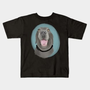 Charcoal Lab :: Canines and Felines Kids T-Shirt